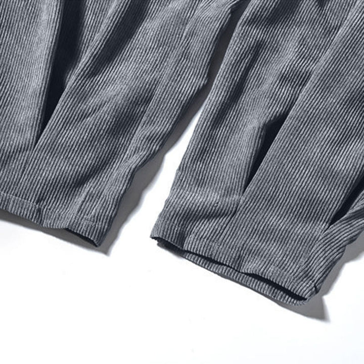 Pantaloni harem da uomo in velluto a coste con fodera in pile, stile retrò, con tasche, modello Buddha Stones - image 31