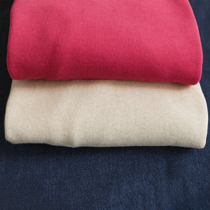 Felpa con cappuccio da donna a maniche lunghe in cotone con bottoni laterali e tinta unita Buddha Stones Fall - image 16