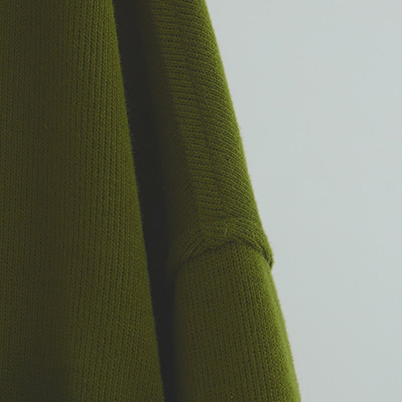 Cardigan da donna a maniche lunghe con bottoni decorativi in ​​tinta unita Buddha Stones - image 13