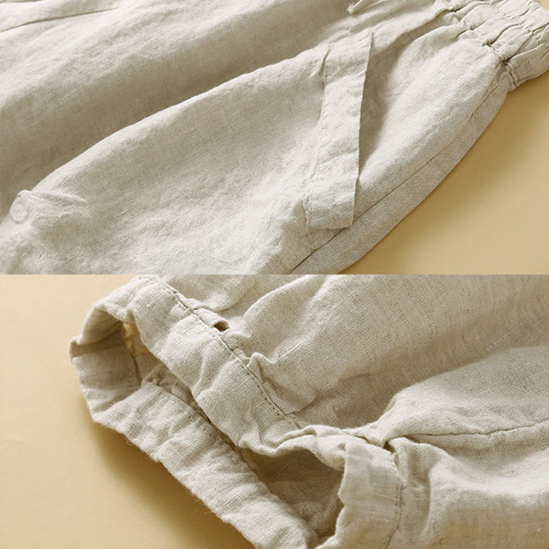 Pantaloni capri harem da donna Buddha Stones Commute con tasche - image 16