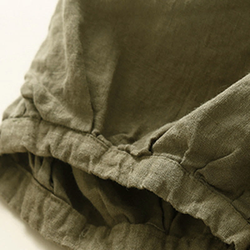 Pantaloni Capri Harem in cotone con tasche da donna Buddha Stones Commute - image 2