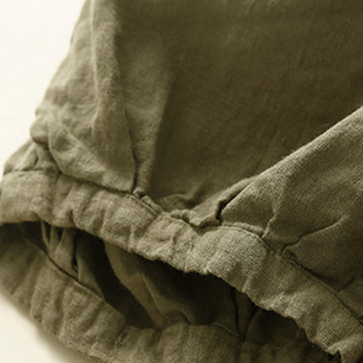 Pantaloni Capri Harem in cotone con tasche da donna Buddha Stones Commute - image 2