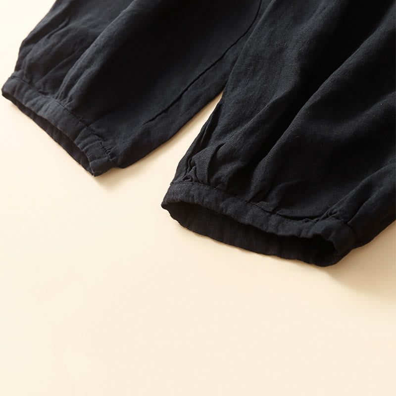 Pantaloni capri harem da donna Buddha Stones Commute con tasche - image 10