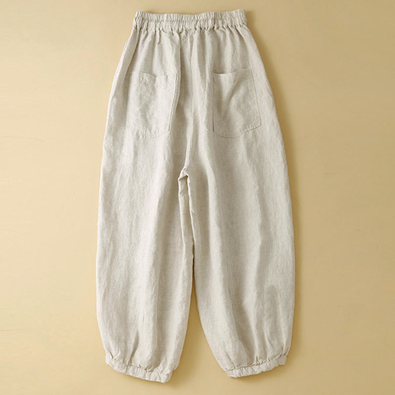 Pantaloni capri harem da donna Buddha Stones Commute con tasche - image 12