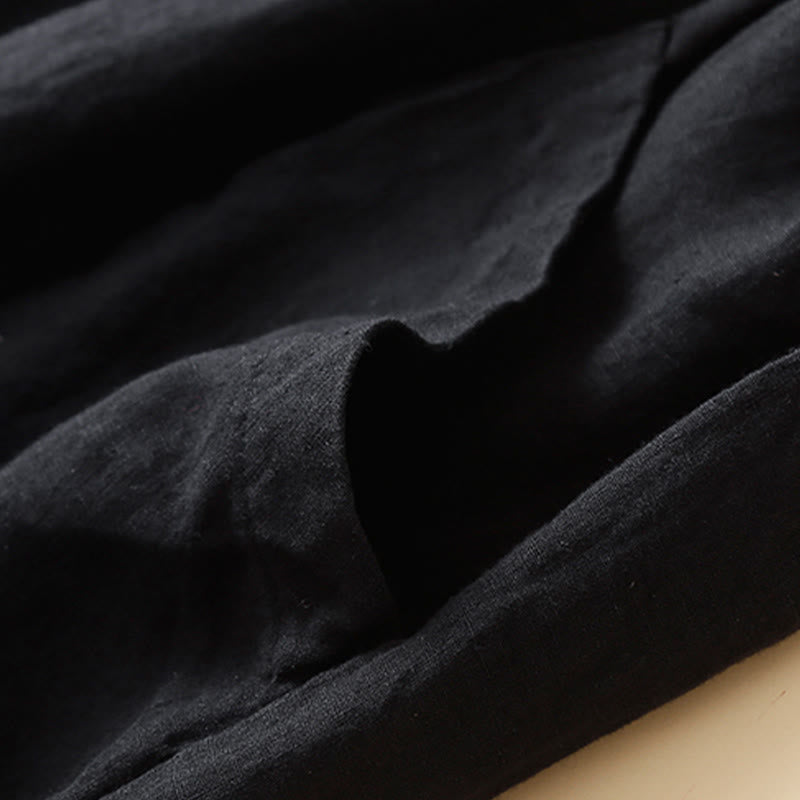 Pantaloni Capri Harem in cotone con tasche da donna Buddha Stones Commute - image 8