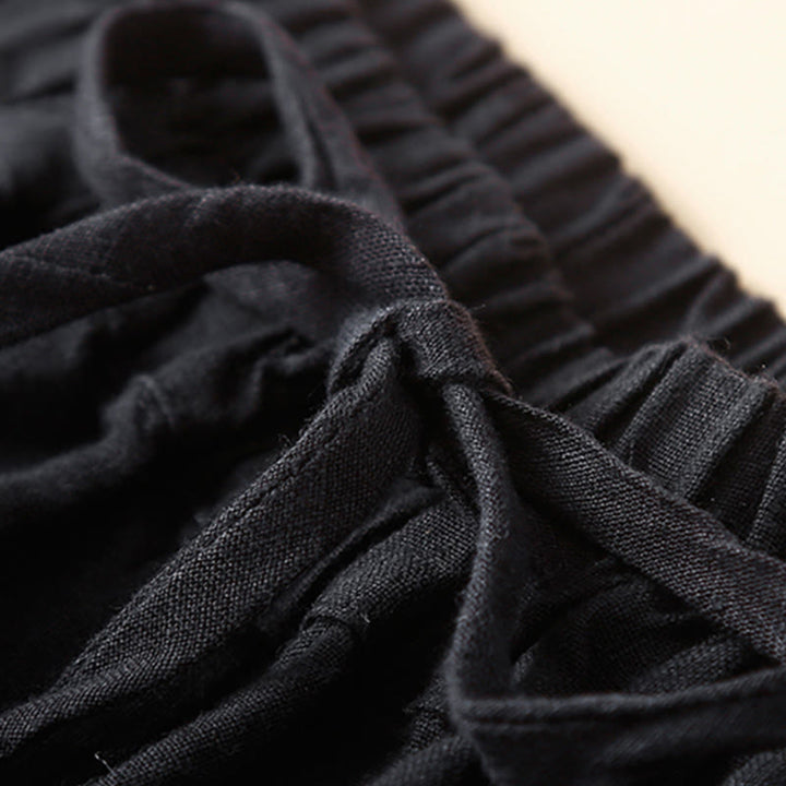 Pantaloni Capri Harem in cotone con tasche da donna Buddha Stones Commute - image 7