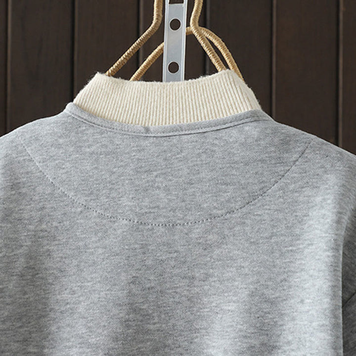 Giacca da donna in cotone a maniche lunghe con scollo a V e bottoni, semplice e semplice, Buddha Stones - image 9