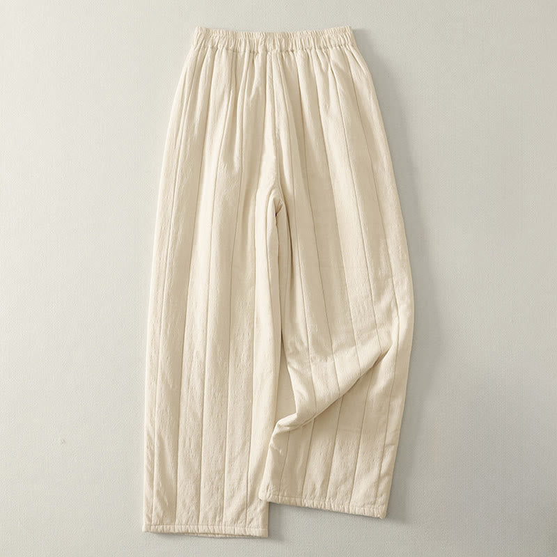 Pantaloni da donna spessi in cotone e poliestere con tasche Buddha Stones - image 1