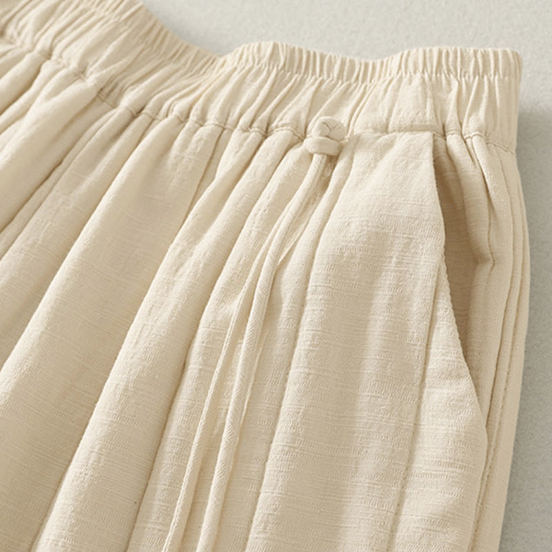 Pantaloni da donna spessi in cotone e poliestere con tasche Buddha Stones - image 4