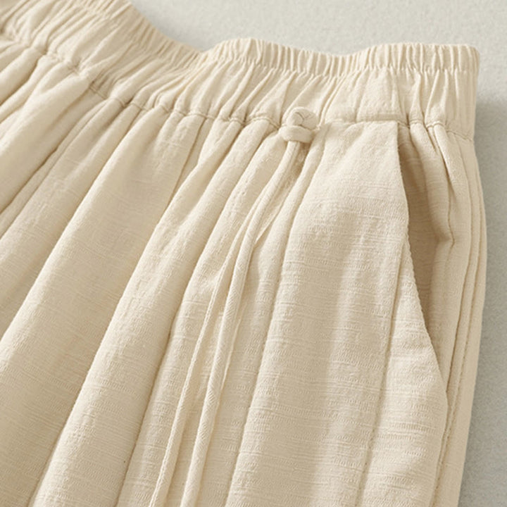 Pantaloni da donna spessi in cotone e poliestere con tasche Buddha Stones - image 4