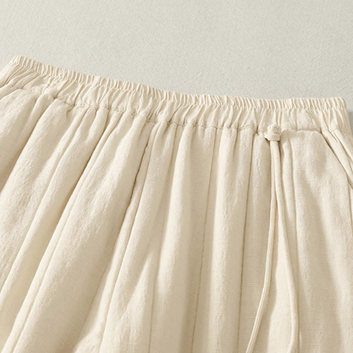 Pantaloni da donna spessi in cotone e poliestere con tasche Buddha Stones - image 3