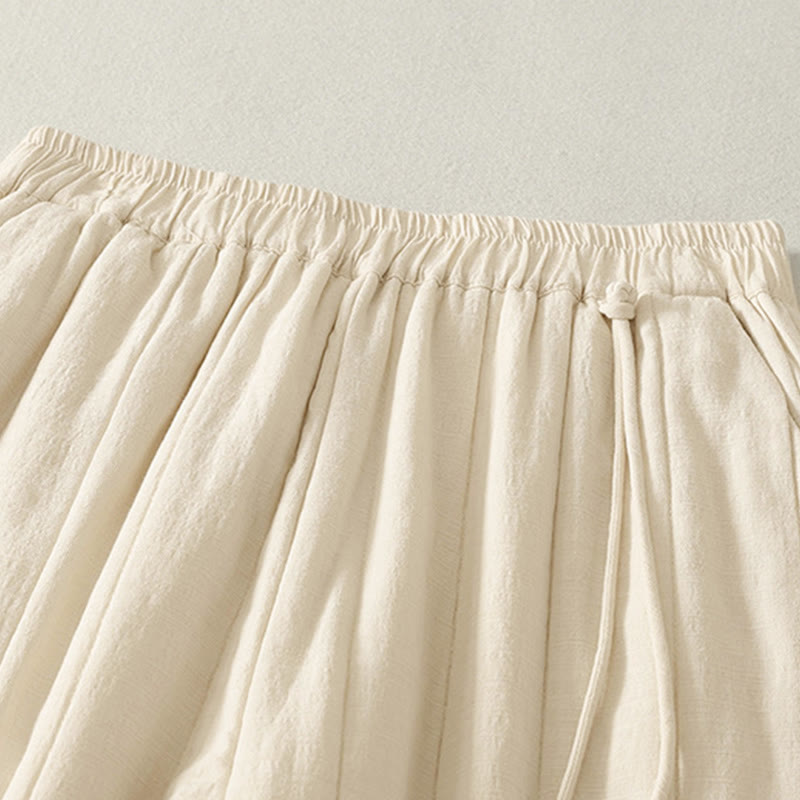 Pantaloni da donna spessi in cotone e poliestere con tasche Buddha Stones - image 3