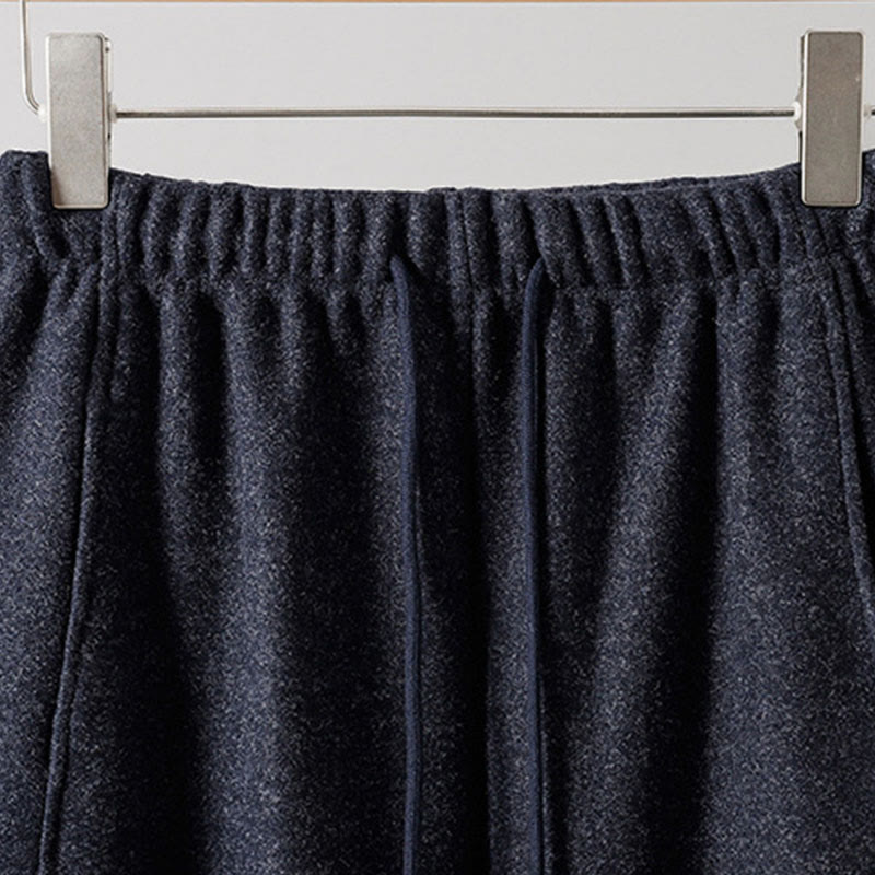 Pantaloni da donna spessi con tasche e lacci in cotone tinta unita Buddha Stones - image 9