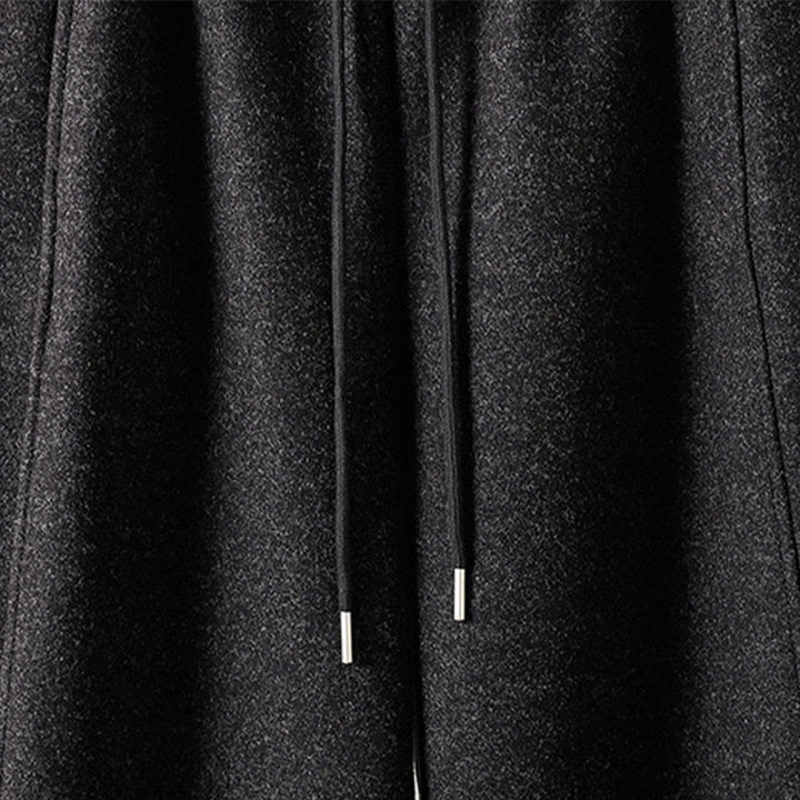 Pantaloni da donna spessi con tasche e lacci in cotone tinta unita Buddha Stones - image 3