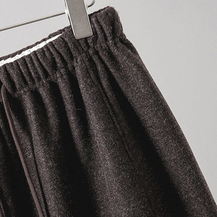 Pantaloni da donna spessi con tasche e lacci in cotone tinta unita Buddha Stones - image 17