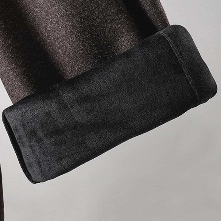 Pantaloni da donna spessi con tasche e lacci in cotone tinta unita Buddha Stones - image 19