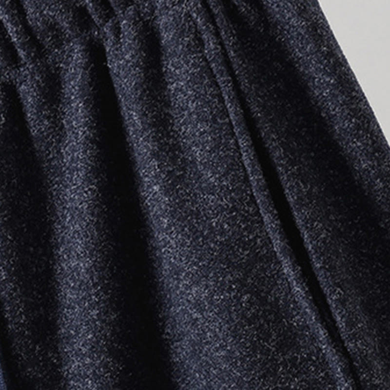 Pantaloni da donna spessi con tasche e lacci in cotone tinta unita Buddha Stones - image 12