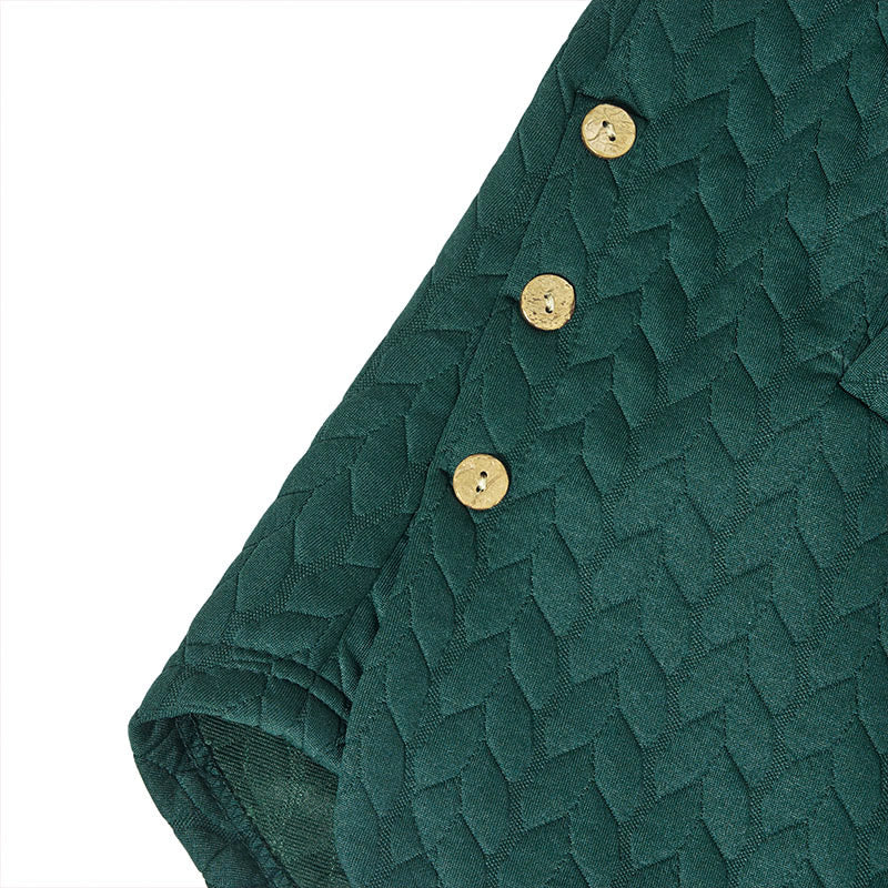 Cappotto da donna con cappuccio a maniche lunghe e tasche, modello spiga di grano autunnale Buddha Stones, di media lunghezza - image 12