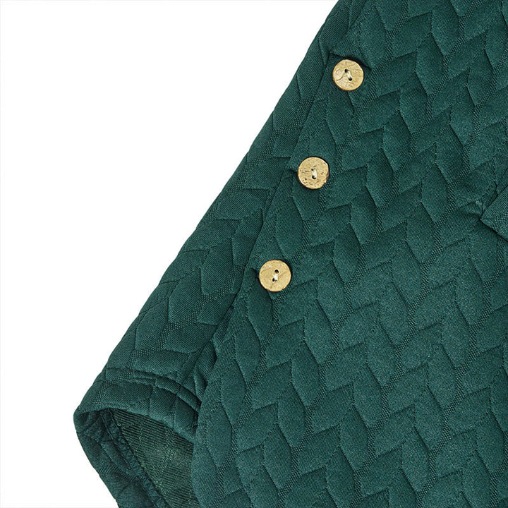 Cappotto da donna con cappuccio a maniche lunghe e tasche, modello spiga di grano autunnale Buddha Stones, di media lunghezza - image 12