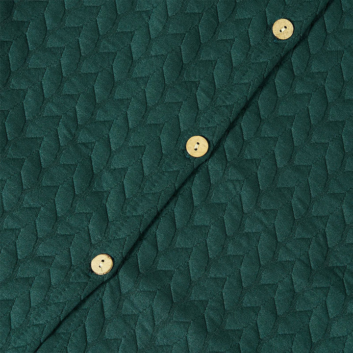 Cappotto da donna con cappuccio a maniche lunghe e tasche, modello spiga di grano autunnale Buddha Stones, di media lunghezza - image 10