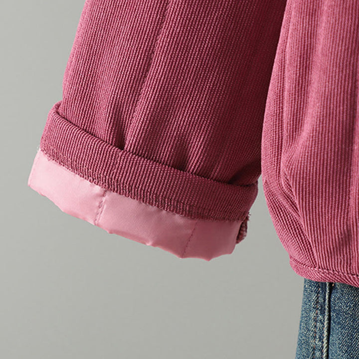 Giacca da donna in cotone a maniche lunghe con bottoni a rana, semplice e semplice , Buddha Stones - image 19