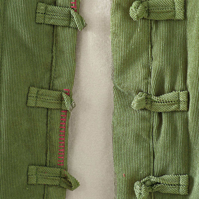 Giacca da donna in cotone a maniche lunghe con bottoni a rana, semplice e semplice , Buddha Stones - image 14