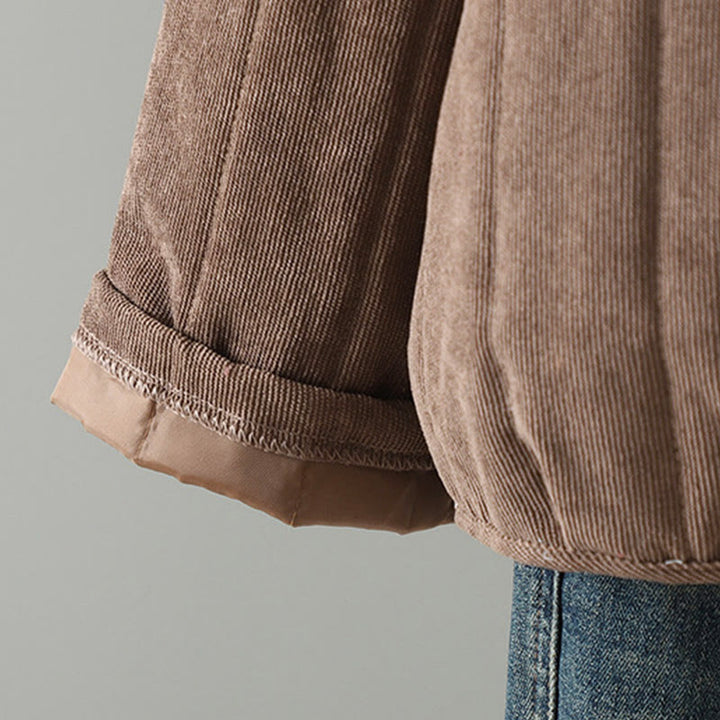 Giacca da donna in cotone a maniche lunghe con bottoni a rana, semplice e semplice , Buddha Stones - image 7