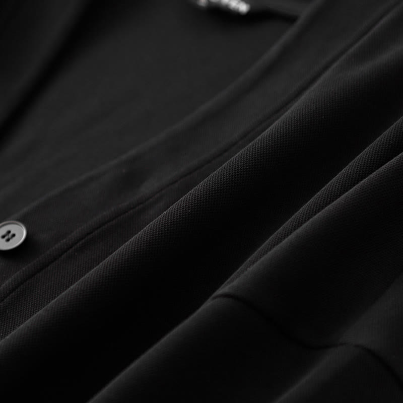 Giacca da donna in cotone a maniche lunghe con bottoni semplici Buddha Stones - image 13