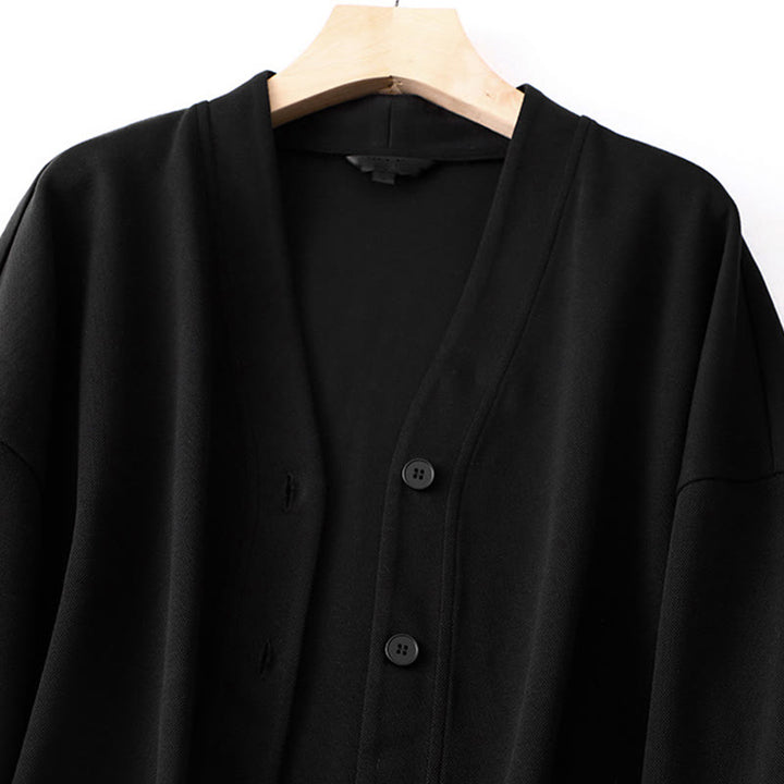 Giacca da donna in cotone a maniche lunghe con bottoni semplici Buddha Stones - image 11