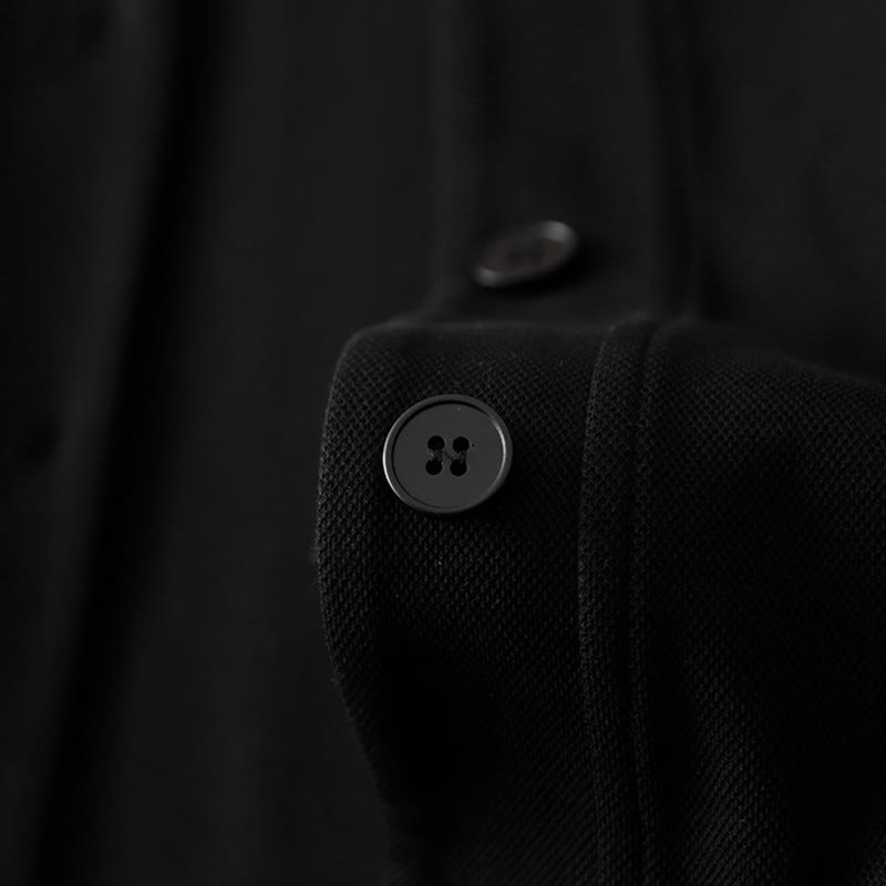 Giacca da donna in cotone a maniche lunghe con bottoni semplici Buddha Stones - image 16