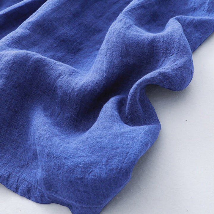 Abito midi in cotone a maniche lunghe con tasche Buddha Stones - image 9