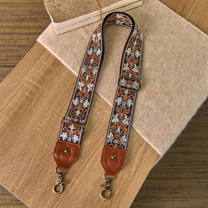 Cinghie di ricambio per borse a tracolla regolabili con ricamo geometrico a forma di fiore Buddha Stones - image 1