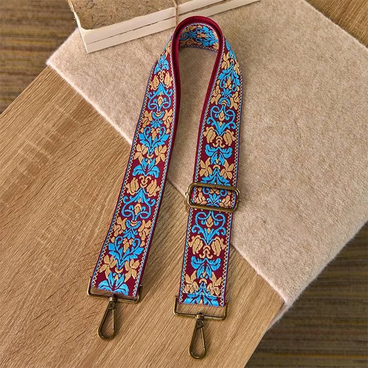 Borse a tracolla regolabili con ricami geometrici, motivo floreale Buddha Stones , per borse a tracolla e borsette di ricambio - image 12