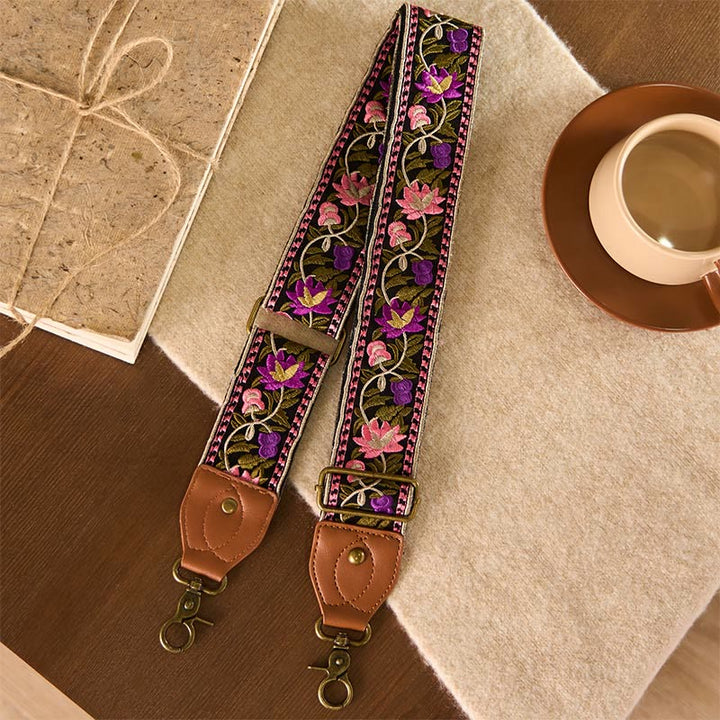 Borse a tracolla regolabili con ricami geometrici, tracolle di ricambio per borse a tracolla, Buddha Stones , fiori bohémien - image 23