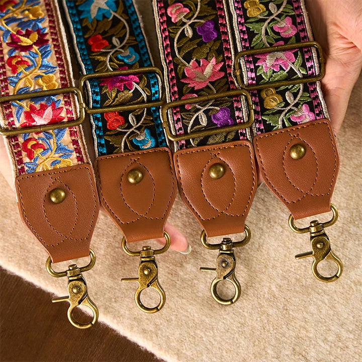 Borse a tracolla regolabili con ricami geometrici, tracolle di ricambio per borse a tracolla, Buddha Stones , fiori bohémien - image 29