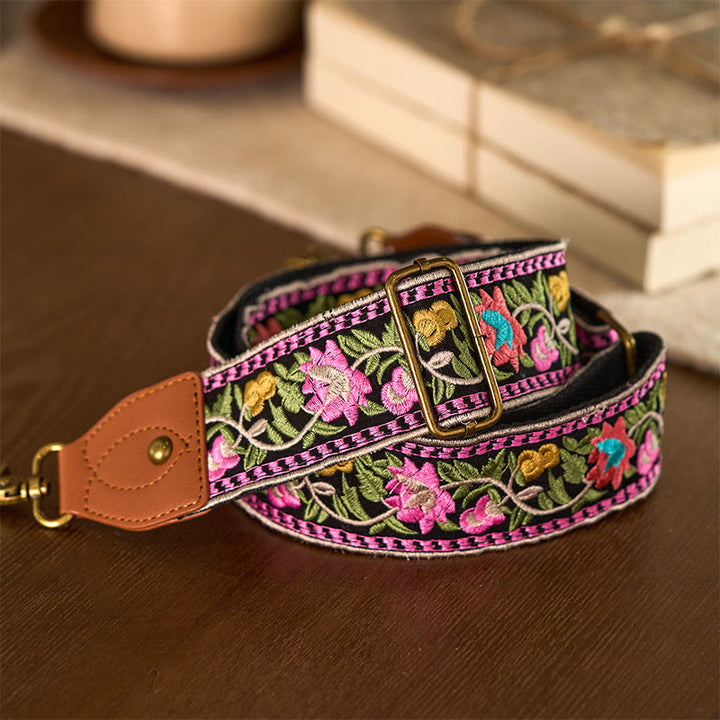 Borse a tracolla regolabili con ricami geometrici, tracolle di ricambio per borse a tracolla, Buddha Stones , fiori bohémien - image 20