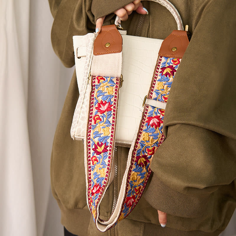 Borse a tracolla regolabili con ricami geometrici, tracolle di ricambio per borse a tracolla, Buddha Stones , fiori bohémien - image 14