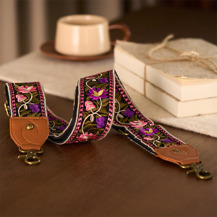 Borse a tracolla regolabili con ricami geometrici, tracolle di ricambio per borse a tracolla, Buddha Stones , fiori bohémien - image 26