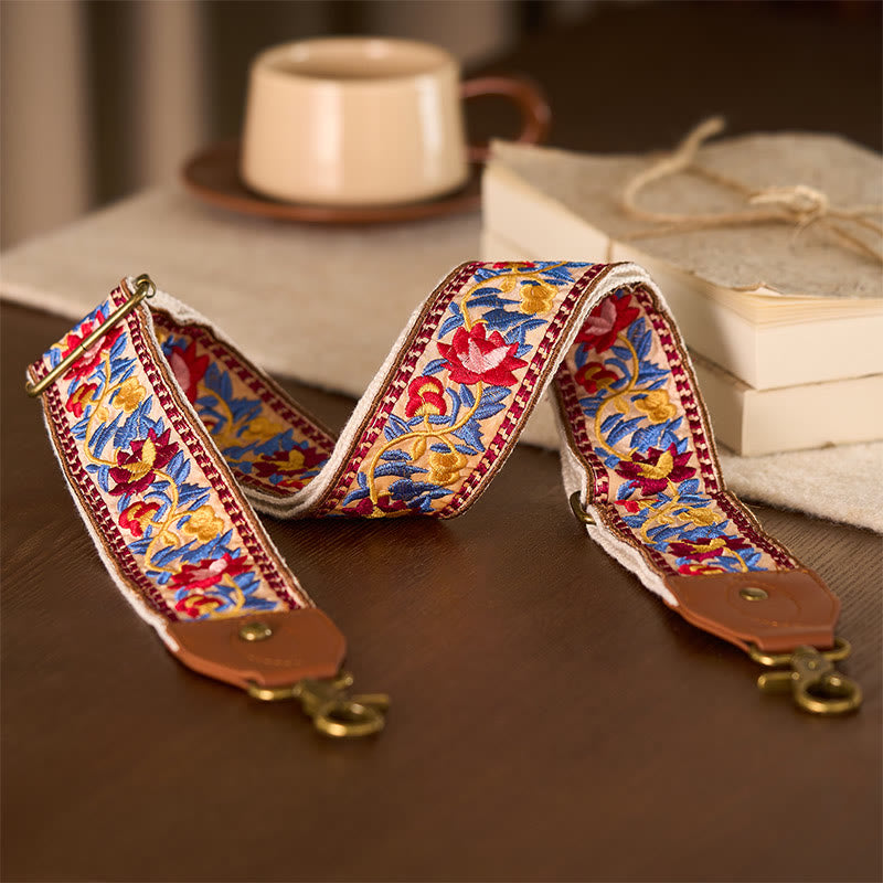 Borse a tracolla regolabili con ricami geometrici, tracolle di ricambio per borse a tracolla, Buddha Stones , fiori bohémien - image 11