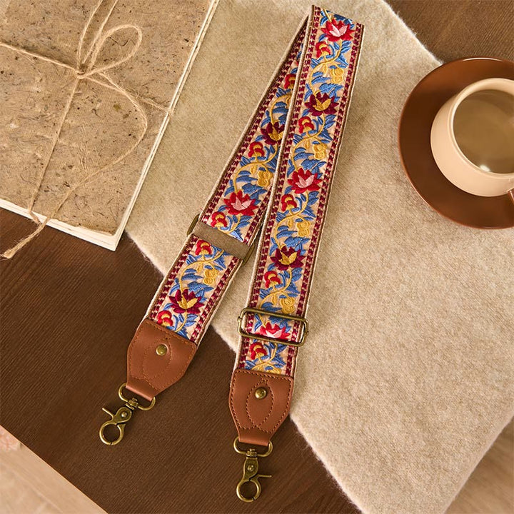 Borse a tracolla regolabili con ricami geometrici, tracolle di ricambio per borse a tracolla, Buddha Stones , fiori bohémien - image 9