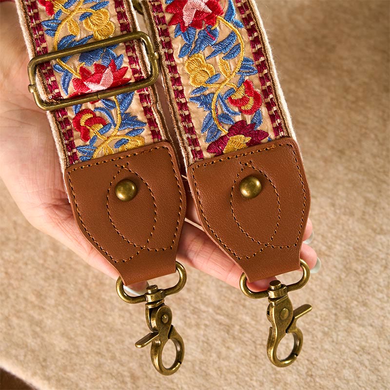 Borse a tracolla regolabili con ricami geometrici, tracolle di ricambio per borse a tracolla, Buddha Stones , fiori bohémien - image 16