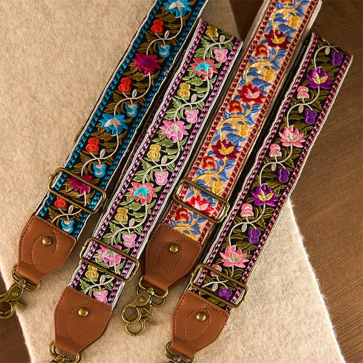 Borse a tracolla regolabili con ricami geometrici, tracolle di ricambio per borse a tracolla, Buddha Stones , fiori bohémien - image 28