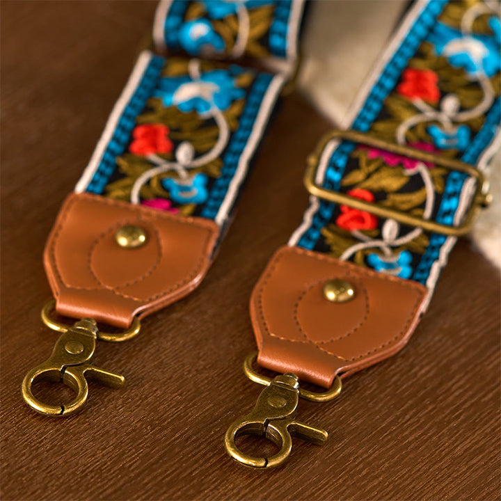 Borse a tracolla regolabili con ricami geometrici, tracolle di ricambio per borse a tracolla, Buddha Stones , fiori bohémien - image 7