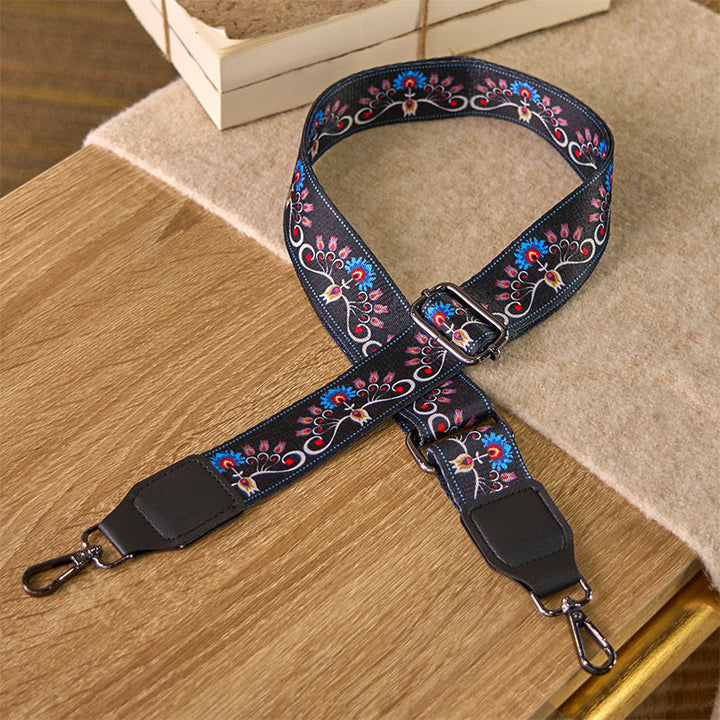 Cinghie di ricambio per borse a tracolla regolabili con fiore di gloria mattutina bohémien Buddha Stones - image 1