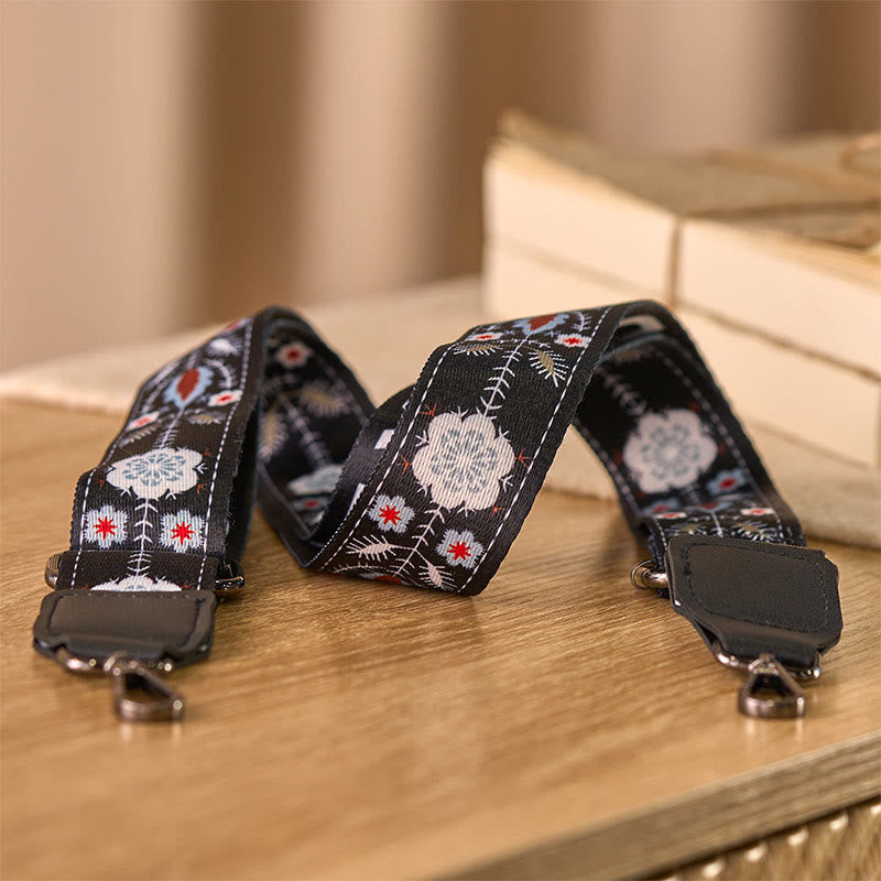 Cinghie di ricambio per borse a tracolla regolabili con motivo geometrico, motivo Buddha Stones Boho, nero e fiore - image 3