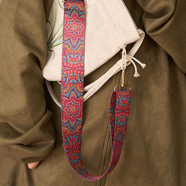 Cinghie di ricambio per borse a tracolla regolabili geometriche con tracolla a tracolla in stile Buddha Stones Bohemian Red Mandara - image 6