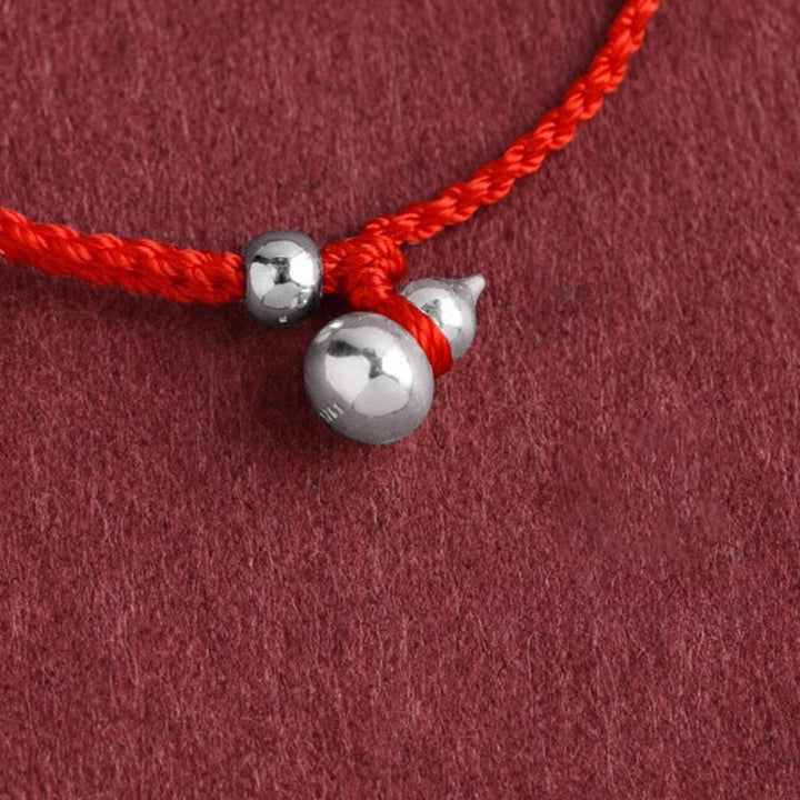 Bracciale con ciondolo portafortuna a forma di zucca in argento sterling 925 Buddha Stones e cordino di collegamento - image 4