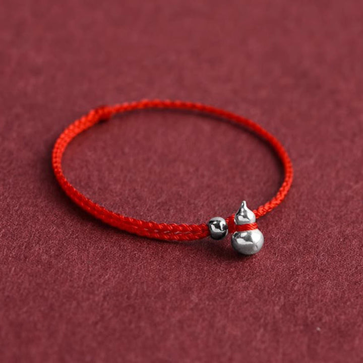 Bracciale con ciondolo portafortuna a forma di zucca in argento sterling 925 Buddha Stones e cordino di collegamento - image 2