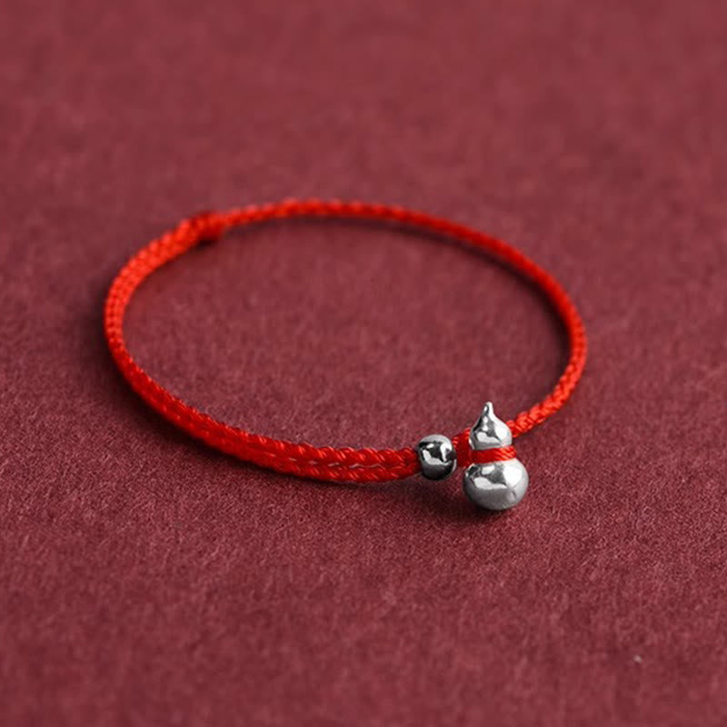 Bracciale con ciondolo portafortuna a forma di zucca in argento sterling 925 Buddha Stones e cordino di collegamento - image 2