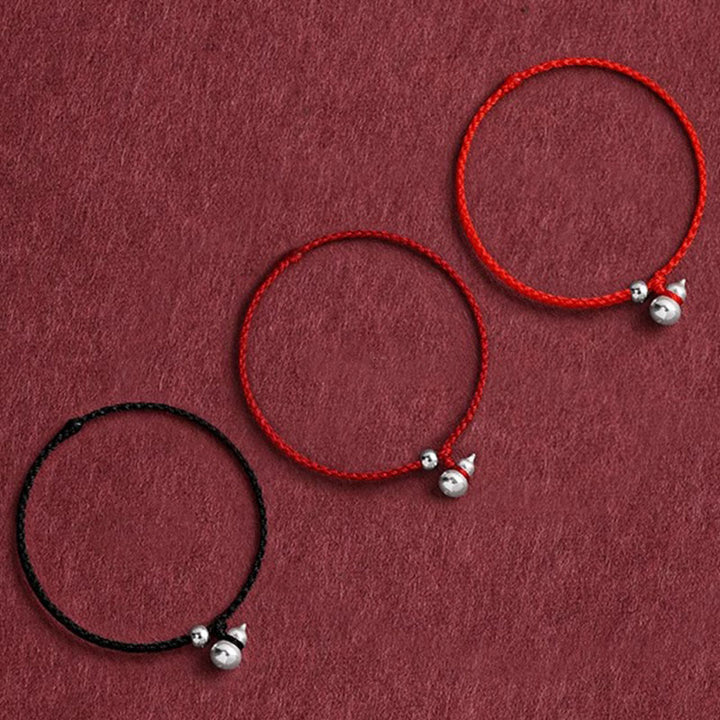 Bracciale con ciondolo portafortuna a forma di zucca in argento sterling 925 Buddha Stones e cordino di collegamento - image 14